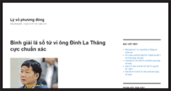 Desktop Screenshot of lysophuongdong.vn